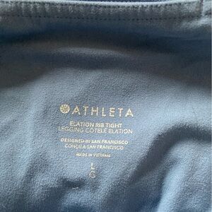 Athleta Elation Rib Leggings in Soft Blue